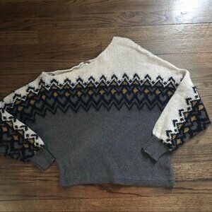 Free People Cropped Asymmetrical Sweater